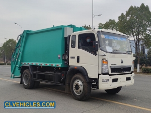 Caminhão compactador de lixo