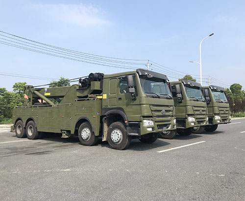 Três unidades de caminhões destruidores rotativos HOWO são enviados para a Nigéria