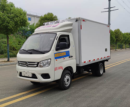 Uma unidade de caminhão frigorífico FOTON TM de 3 toneladas enviada para a Nigéria.