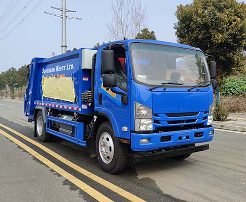 One Unit of ISUZU ELF 190hp RHD 10CBM Compactor Garbage Truck Ship to Greneda