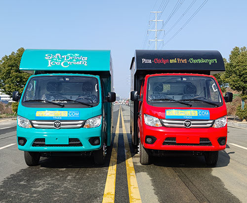 Duas unidades do caminhão de alimentos FOTON chegam às Ilhas Turcas e Caicos.