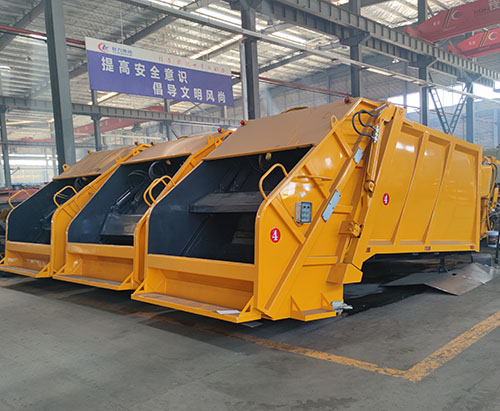 10 unidades de superestrutura para caminhão compactador de lixo enviado para a Tailândia